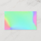 Polismatische regenbooggradiënt visitekaartje (Achterkant)