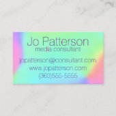 Polismatische regenbooggradiënt visitekaartje (Voorkant)