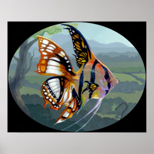 Polisvolanten:  Étude I ART PRINT surreal fish