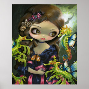 Polisvolanten: L'Hippocampe ART PRINT Seahorse