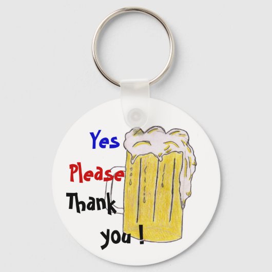 Polite Beer Sleutelhanger (Voorkant)