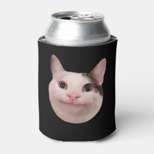 Polite Cat Meme Dubbelzijdig Zwart Blikjeskoeler