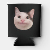 Polite Cat Meme Dubbelzijdig Zwart Blikjeskoeler (Voorkant)