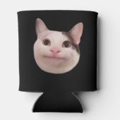 Polite Cat Meme Dubbelzijdig Zwart Blikjeskoeler (Achterkant)