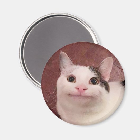 Polite Cat Meme Magnet (Voorkant / Achterkant)