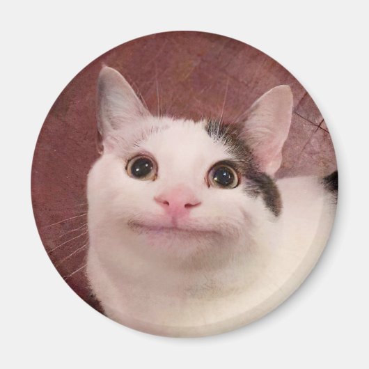 Polite Cat Meme Magnet (Voorkant)