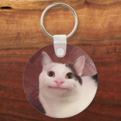 Polite Cat Meme Sleutelhanger (Voorkant)