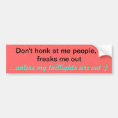 Polite Honking Bumpersticker (Voorkant)