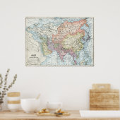 Political Map of Asia (1916) Poster (Keuken)