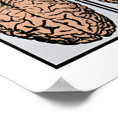 Political Poster Stop Propaganda  use your brain (Hoek)