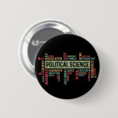 Political Science Ronde Button 5,7 Cm (Voorkant /achterkant)