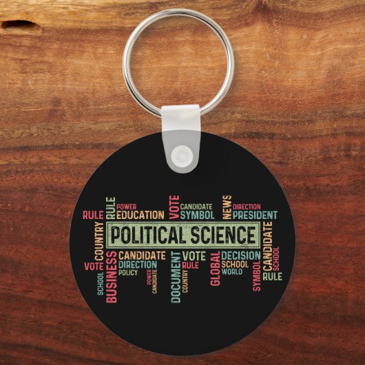 Political Science Sleutelhanger (Achterkant)