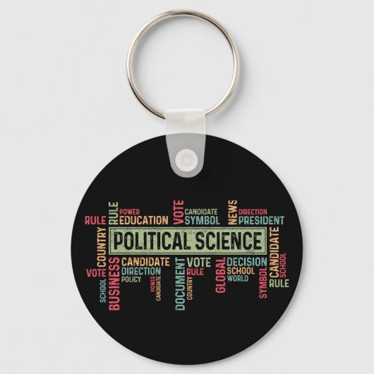 Political Science Sleutelhanger (Achterkant)