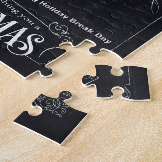 Politically Correct Chalk Chrismas Puzzle Box I Legpuzzel (Zijkant)