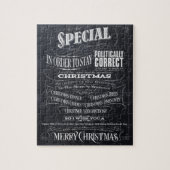 Politically InJUTE Correct Chalk Christmas I Legpuzzel (Verticaal)