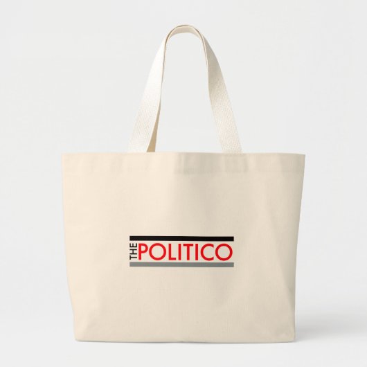 Politicazak Grote Tote Bag (Voorkant)