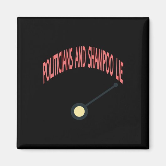 Politici en shampoo liegen magneet (Voorkant)