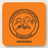 Politici in Illinois, gevangenis Bier Onderzetter (Voorkant)