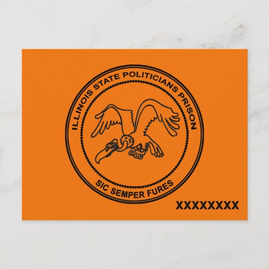 Politici in Illinois, gevangenis Briefkaart (Voorkant)
