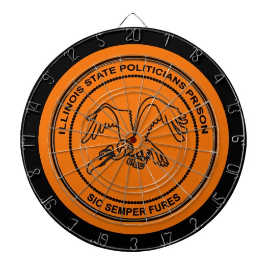 Politici in Illinois, gevangenis Dartbord (Voorkant)