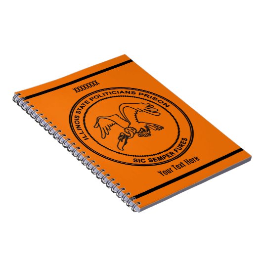 Politici in Illinois, gevangenis Notitieboek (Rechterzijde)