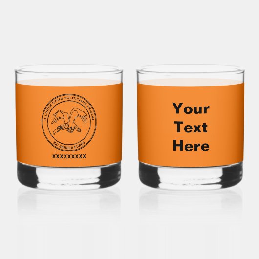 Politici in Illinois, gevangenis Whisky Glas (Voorkant)