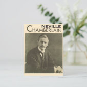  politici, Neville Chamberlain Briefkaart (Staand voorkant)