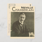  politici, Neville Chamberlain Briefkaart (Voorkant / Achterkant)