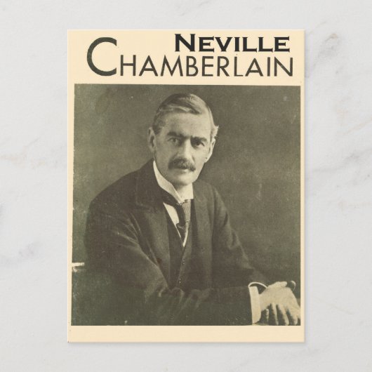  politici, Neville Chamberlain Briefkaart (Voorkant)