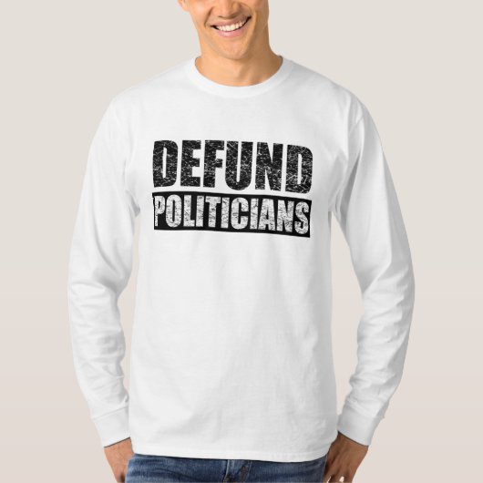 Politici verdedigen t-shirt (Voorkant)