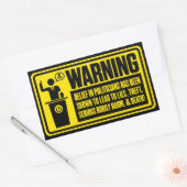 Politici waarschuwen Sticker (Envelop)