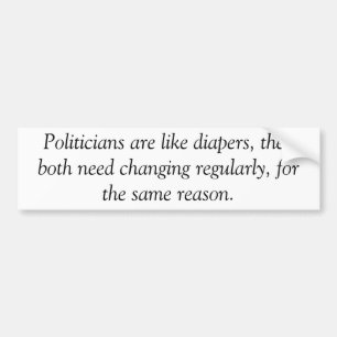 Politici zijn als luiers, anti-obama sticker