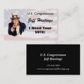 Politician Visitekaartje (Voorkant / Achterkant)