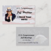 Politician Visitekaartje (Voorkant / Achterkant)