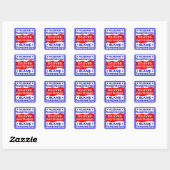 Politicians Promise Everything Deliver Nothing Vierkante Sticker (Vel)