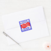 Politicians Promise Everything Deliver Nothing Vierkante Sticker (Envelop)