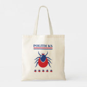 Politicks canvas tas, grappig, politiek tote bag (Achterkant)