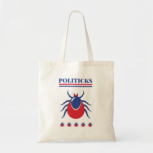 Politicks canvas tas, grappig, politiek tote bag (Voorkant)