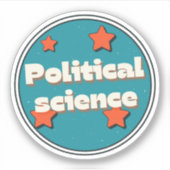 Politicologie Sticker (Voorkant)