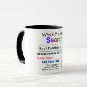 Politicus - Grappig Beste Custom Search Gift Mok (Voorkant links)