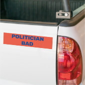 Politicus slecht bumpersticker (Op Truck)