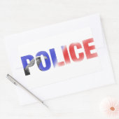 Politie 2 rechthoekige sticker (Envelop)