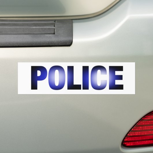 Politie 3 bumpersticker (Op auto)