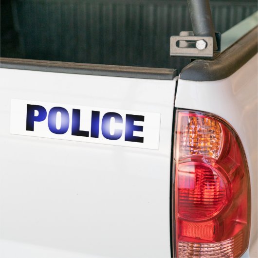 Politie 3 bumpersticker (Op Truck)