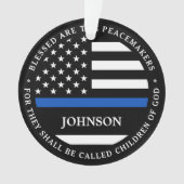 Politie - Aangepaste Cop zonder blauwe lijn Ornament (voorkant)