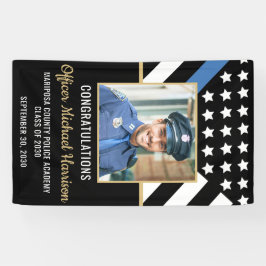 Politie Academie Afstudeerfeest Blauwe lijn Foto Spandoek