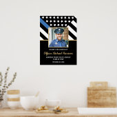 Politie Academie Afstudeerfeest Vlag Foto Welkom Poster (Keuken)