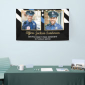 Politie Academie Afstuderen Party Flag 2 Foto Spandoek (Beurs)