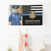 Politie Academie Graduation Party Flag Foto Spandoek (Insitu)