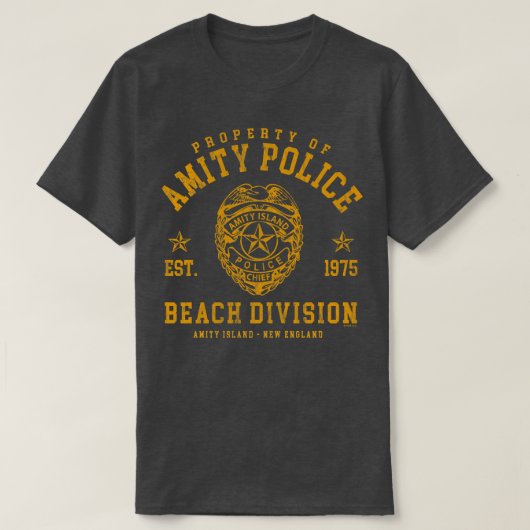 Politie-afdeling van Amity Island T-shirt (Design voorkant)